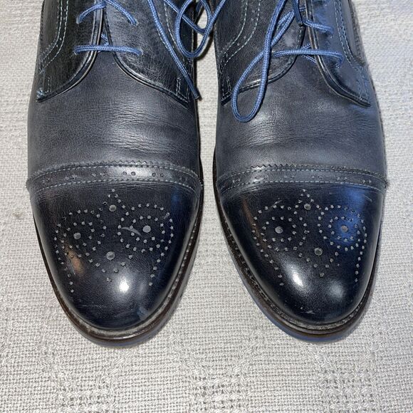 Westland Men’s Dress Shoes Size 12 M Blue Leather Business Formal City - Picture 7 of 12